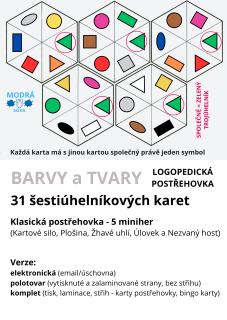 Logopedická postřehovka BARVY a TVARY základní hra